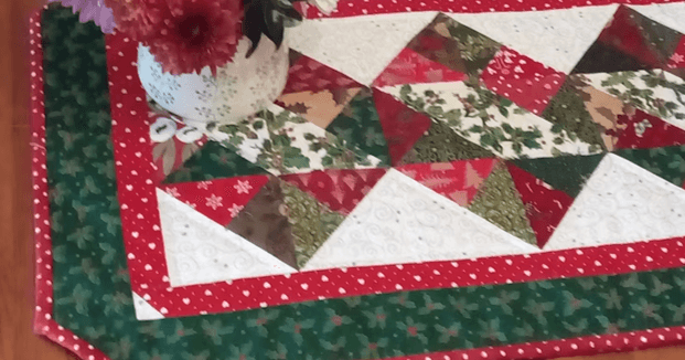 Christmas Twist table runner Christmas fabric