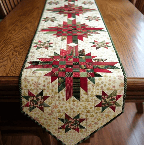 Christmas table runner quilt pattern