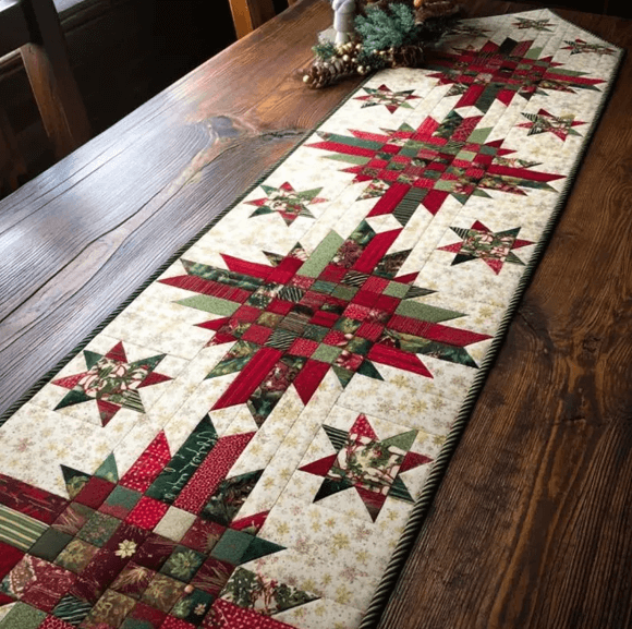 Christmas table runner quilt