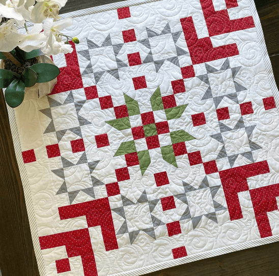 Jelly Roll Snowflake table topper