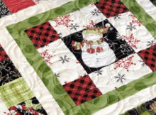 Scrappy Christmas table topper