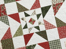 Triple Barnstar Christmas Quilt Amy Gibson