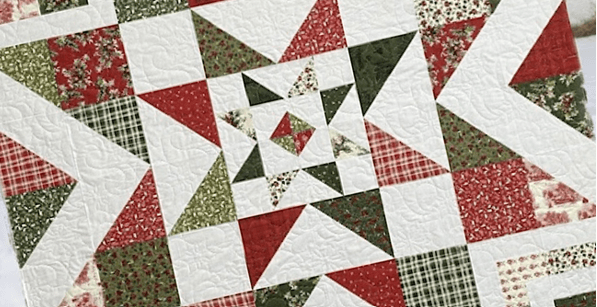 Triple Barnstar Christmas Quilt Amy Gibson